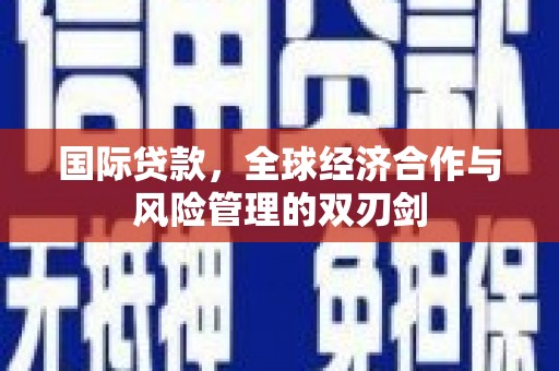江阴国际贷款，全球经济合作与风险管理的双刃剑