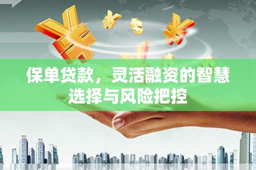 江阴保单贷款，灵活融资的智慧选择与风险把控