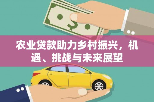 江阴农业贷款助力乡村振兴，机遇、挑战与未来展望