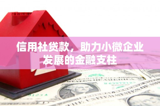 江阴信用社贷款，助力小微企业发展的金融支柱