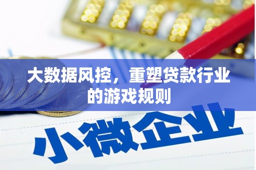 江阴大数据风控，重塑贷款行业的游戏规则