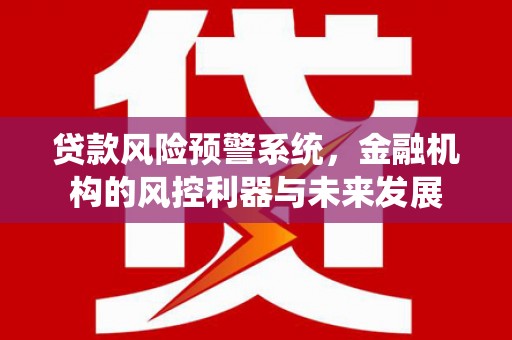 江阴贷款风险预警系统，金融机构的风控利器与未来发展