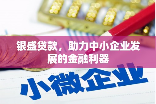 江阴银盛贷款，助力中小企业发展的金融利器