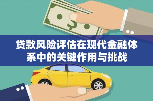 江阴贷款风险评估在现代金融体系中的关键作用与挑战