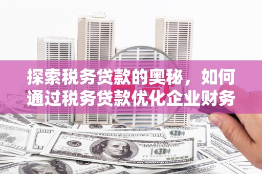 江阴探索税务贷款的奥秘，如何通过税务贷款优化企业财务