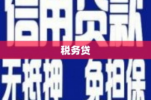 江阴税务贷