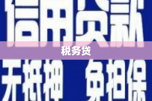 江阴税务贷
