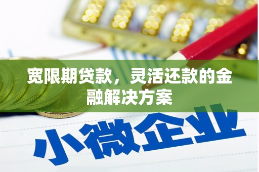 江阴宽限期贷款，灵活还款的金融解决方案