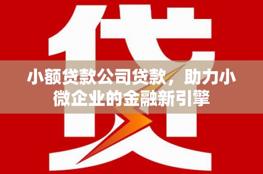 江阴小额贷款公司贷款，助力小微企业的金融新引擎