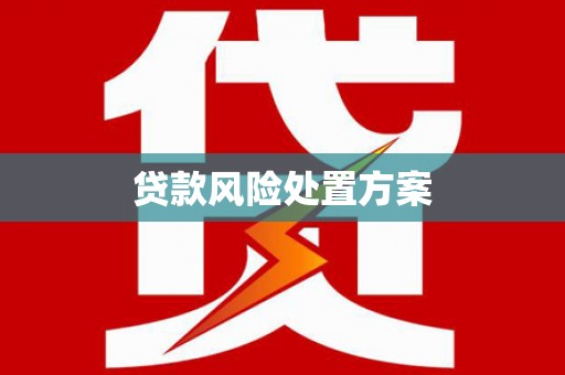 江阴贷款风险处置方案