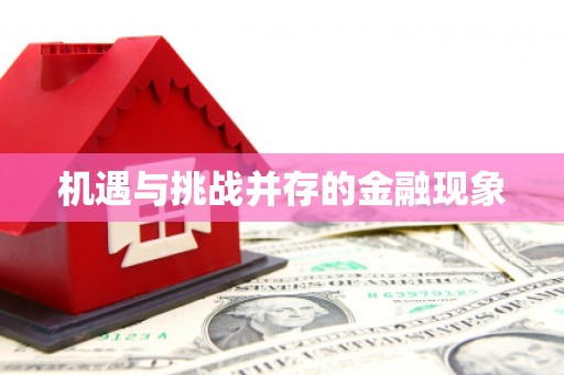 江阴机遇与挑战并存的金融现象
